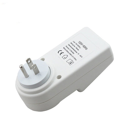 AC 120V Smart Home Plug-in จอแสดงผล LCD นาฬิกาฟังก์ชั่นเวลาฤดูร้อน 12/24 ชั่วโมงเปลี่ยนสวิตช์จับเวลาซ็อกเก็ต, US Plug, AC 120V US Plug