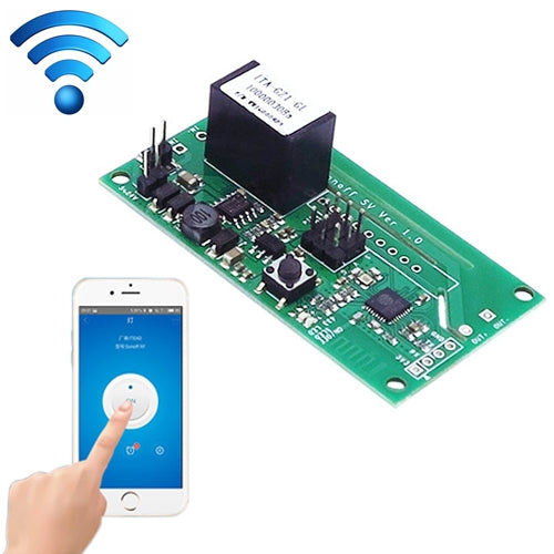 Sonoff SV 10A ช่องสัญญาณเดี่ยว WiFi ไร้สาย รีโมท สมาร์ทสวิตช์รีเลย์โมดูลทำงานร่วมกับ Alexa และ Google Home, รองรับ iOS และ Android, DC 5V-24V, 5V-24V