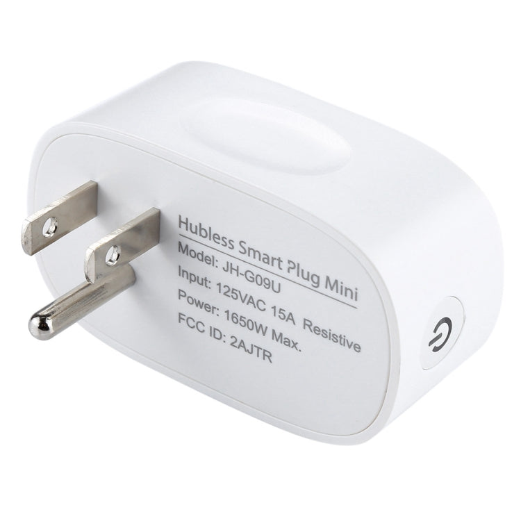 JH-G09U 15A 2.4GHz WiFi ควบคุม Hubless ปลั๊กไฟบ้านอัจฉริยะทำงานร่วมกับ Alexa และ Google Home, AC 100-240V, US Plug, JH-G09U