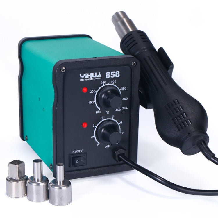 YIHUA 858 AC 220V อุณหภูมิปรับได้ & Air Flow Hot Air Gun, 858