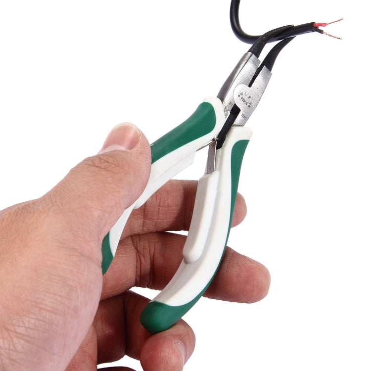 WLXY WL-359D คีมอิเล็กทรอนิกส์คีมวงแหวนซ่อมมือ เครื่องมือ (โค้งด้านนอก), WL-359D Outer Curved