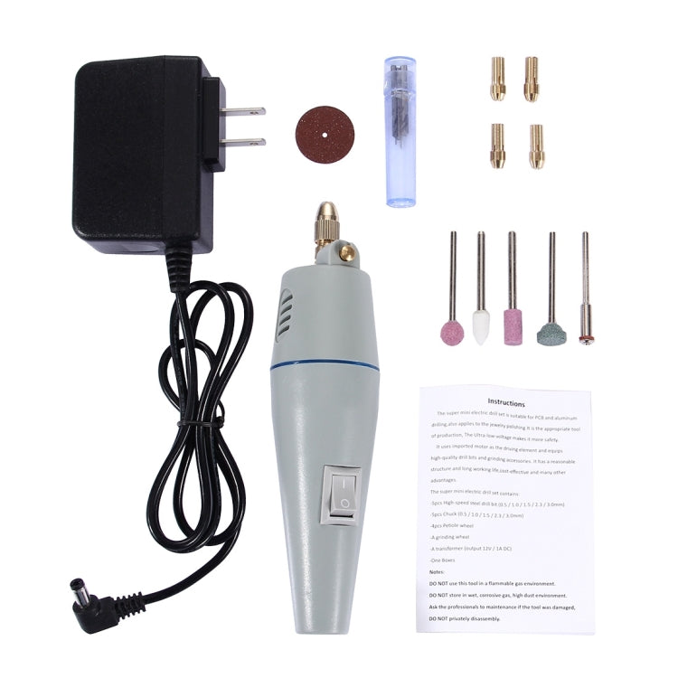 WLXY WL-500B เครื่องเจียรไฟฟ้าขนาดเล็ก, 110V-240V, หัวจับสว่านที่เหมาะสม: 0.3 มม. - 4.0 มม., WL-500B