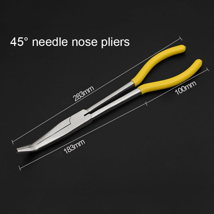 11 นิ้วมัลติฟังก์ชั่น 45 องศาดัดคีมจมูกเข็ม เครื่องมือ, 45 Degree Bending