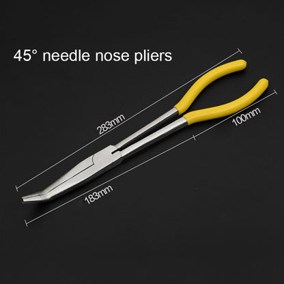 11 นิ้วมัลติฟังก์ชั่น 45 องศาดัดคีมจมูกเข็ม เครื่องมือ, 45 Degree Bending