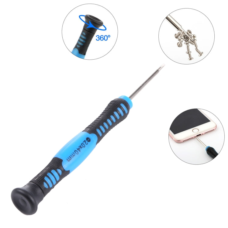JIAFA JF-607-2.0 Slot 2.0 ไขควงซ่อมโทรศัพท์มือถือ, 2.0 Slot (Blue)