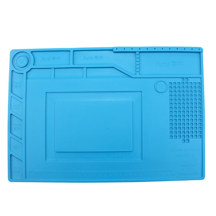 JIAFA S-150 แพลตฟอร์มการบำรุงรักษาแผ่นฉนวนกันความร้อนซ่อมแซมทนความร้อนเสื่อซิลิโคนพร้อมตำแหน่งสกรู, S-150