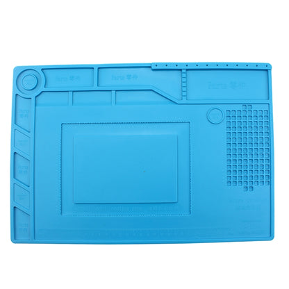 JIAFA S-150 แพลตฟอร์มการบำรุงรักษาแผ่นฉนวนกันความร้อนซ่อมแซมทนความร้อนเสื่อซิลิโคนพร้อมตำแหน่งสกรู, S-150