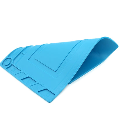 JIAFA S-150 แพลตฟอร์มการบำรุงรักษาแผ่นฉนวนกันความร้อนซ่อมแซมทนความร้อนเสื่อซิลิโคนพร้อมตำแหน่งสกรู, S-150