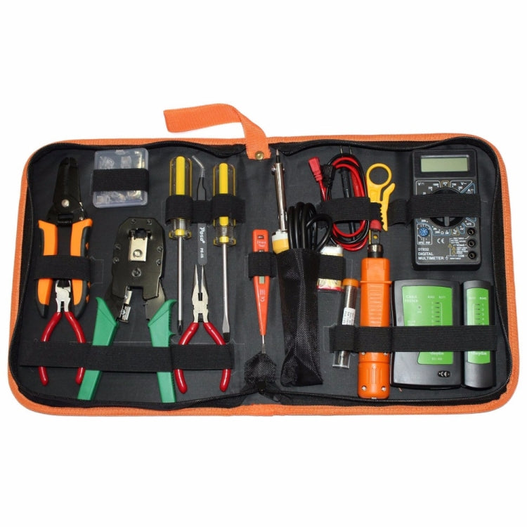 JAKEMY PS-P15 16 in 1 Professional LAN Network ชุด สายเคเบิล Crimper ลวด Stripper เครื่องตัดคีม ไขควง เครื่องมือ, 16 in 1