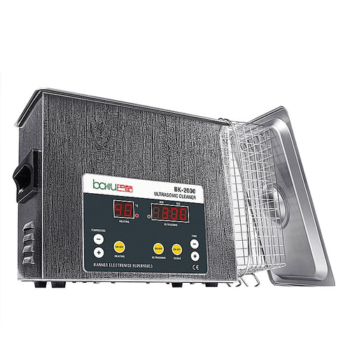 บากู BK-2000 120W 3.36L จอแสดงผล LCD เครื่องทำความร้อนอัลตราโซนิกพร้อมตะกร้า, AC 220V, ปลั๊ก EU, BK-2000 120W 3.36L 220V
