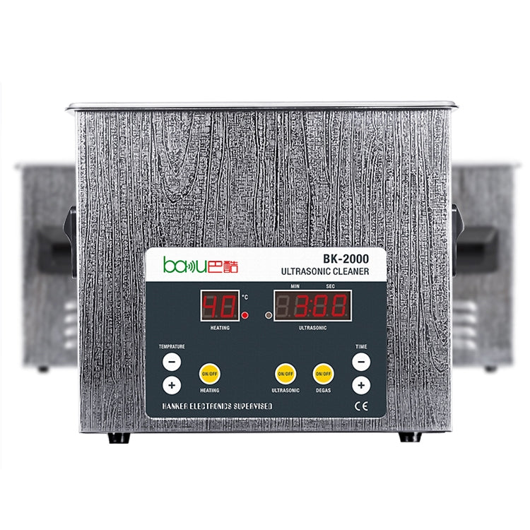 บากู BK-2000 120W 3.36L จอแสดงผล LCD เครื่องทำความร้อนอัลตราโซนิกพร้อมตะกร้า, AC 220V, ปลั๊ก EU, BK-2000 120W 3.36L 220V