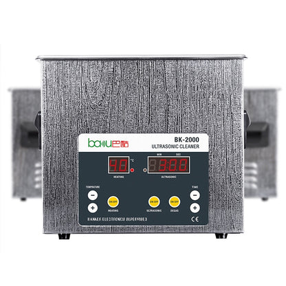 บากู BK-2000 120W 3.36L จอแสดงผล LCD เครื่องทำความร้อนอัลตราโซนิกพร้อมตะกร้า, AC 220V, ปลั๊ก EU, BK-2000 120W 3.36L 220V