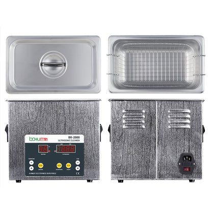 บากู BK-2000 120W 3.36L จอแสดงผล LCD เครื่องทำความร้อนอัลตราโซนิกพร้อมตะกร้า, AC 220V, ปลั๊ก EU, BK-2000 120W 3.36L 220V