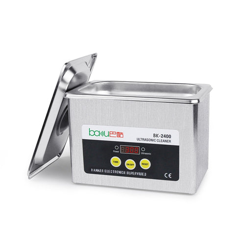 บากู BK-2400 35W 0.8L จอแสดงผล LCD เครื่องทำความสะอาดอัลตราโซนิก, AC 220V, BK-2400 35W 0.8L 220V