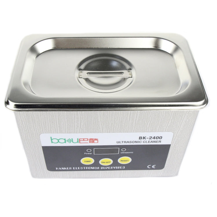 บากู BK-2400 35W 0.8L จอแสดงผล LCD เครื่องทำความสะอาดอัลตราโซนิก, AC 220V, BK-2400 35W 0.8L 220V