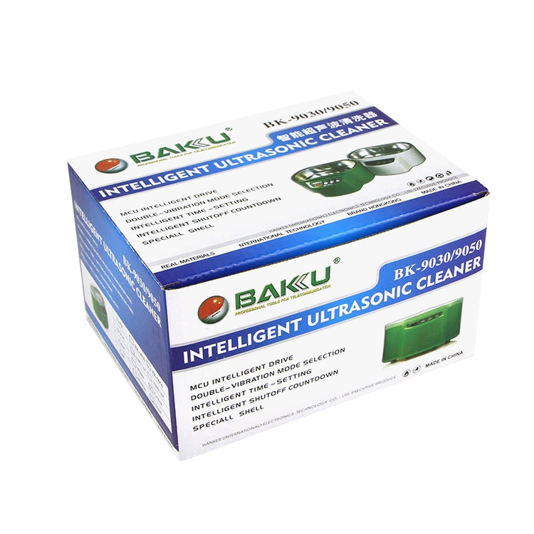 บากู BK-9050 30W / 50W จอแสดงผล LCD 0.6L ที่ปรับได้เครื่องทำความสะอาดอัลตราโซนิก, AC 110V, BK-9050 30W / 50W 0.6L 110V Green, BK-9050 30W / 50W 0.6L 110V White