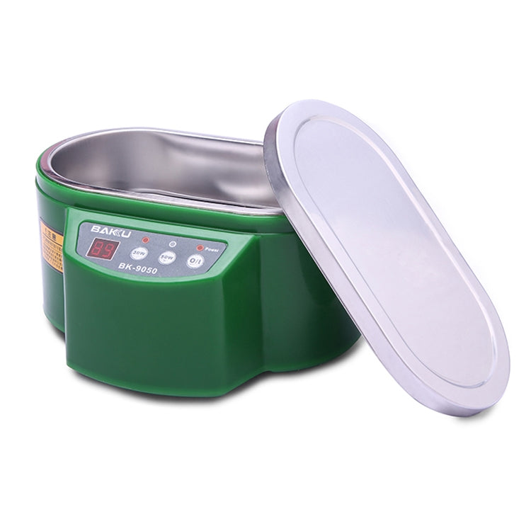 บากู BK-9050 30W / 50W จอแสดงผล LCD ปรับได้ 0.6L เครื่องทำความสะอาดอัลตราโซนิก, AC 220V, BK-9050 30W / 50W 0.6L 220V Green, BK-9050 30W / 50W 0.6L 220V White