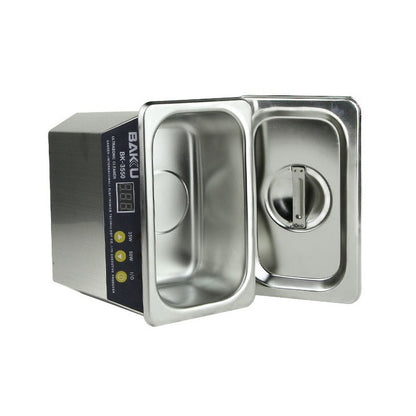 BAKU BK-3550 35W / 50W จอแสดงผล LCD 0.8L ที่ปรับได้เครื่องทำความสะอาดอัลตราโซนิก, AC 220V, ปลั๊ก EU, BK-3550 35W / 50W 0.8L 220V