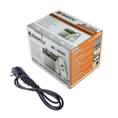 BAKU BK-3550 35W / 50W จอแสดงผล LCD 0.8L ที่ปรับได้เครื่องทำความสะอาดอัลตราโซนิก, AC 220V, ปลั๊ก EU, BK-3550 35W / 50W 0.8L 220V