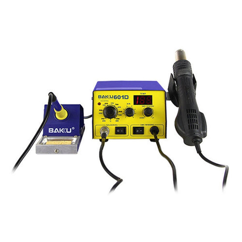 บากู BK-601D AC 220V LED แสดงผล 2 in 1 Hot Air Gun การประสาน สถานีบัดกรีเหล็ก, BK-601D AC 220V