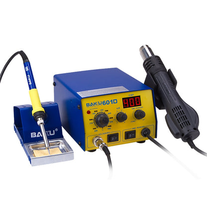 บากู BK-601D AC 220V LED แสดงผล 2 in 1 Hot Air Gun การประสาน สถานีบัดกรีเหล็ก, BK-601D AC 220V