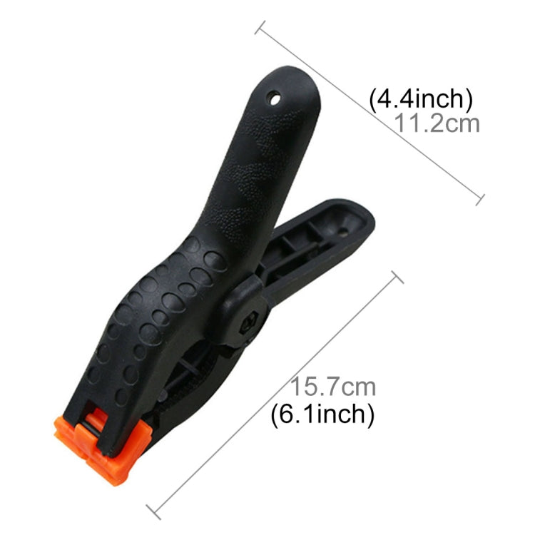 5 PCS Woodworking Photo Studio การถ่ายภาพฉากหลังคลิปไนล่อนรองรับ Spring Clamp ความยาว: 157 มม, Length: 157mm