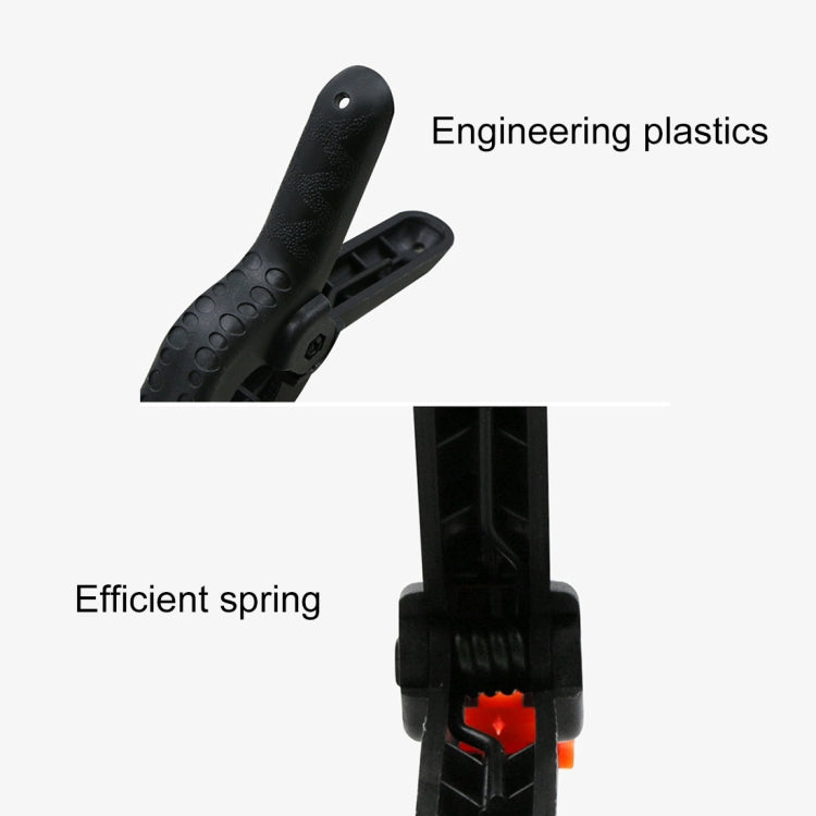 5 PCS Woodworking Photo Studio การถ่ายภาพฉากหลังคลิปไนล่อนรองรับ Spring Clamp ความยาว: 93 มม, Length: 93mm
