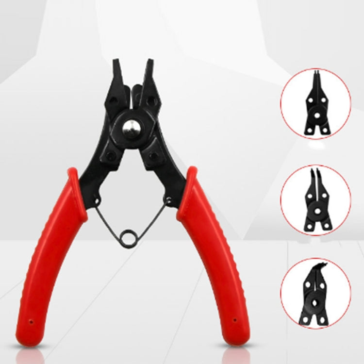 4 in 1 คีม 10-15 มม.แหวน Snap Circlip Plier รวมคลิปยึด 45-180 องศา, 4 in 1