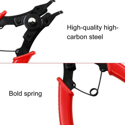 4 in 1 คีม 10-15 มม.แหวน Snap Circlip Plier รวมคลิปยึด 45-180 องศา, 4 in 1