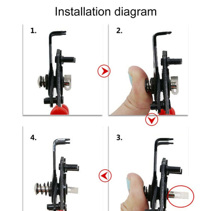 4 in 1 คีม 10-15 มม.แหวน Snap Circlip Plier รวมคลิปยึด 45-180 องศา, 4 in 1
