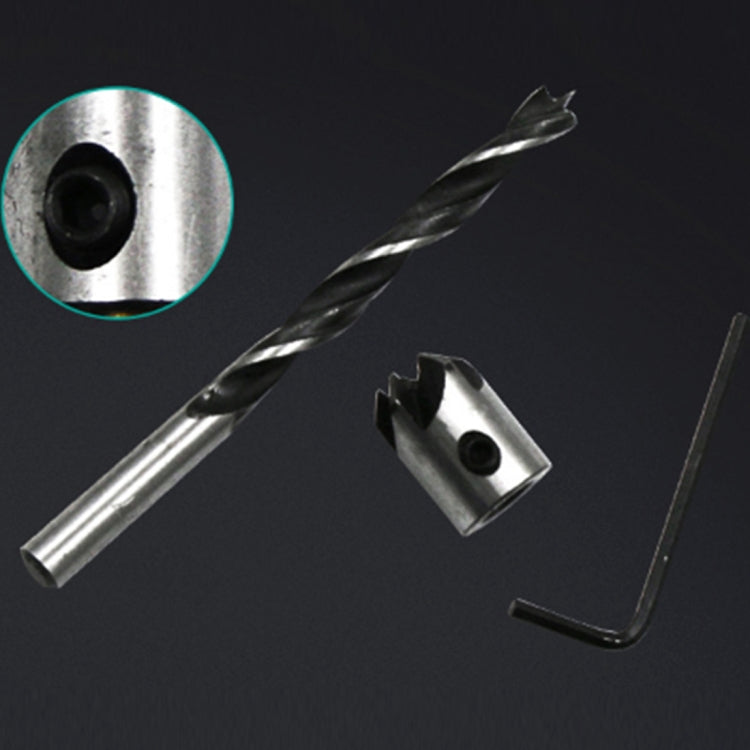 7 in 1 ไม้ Countersink Chamfer สามชี้ความเร็วสูงเหล็กเจาะชุด Bits,3-10 มม., 7 PCS/Set