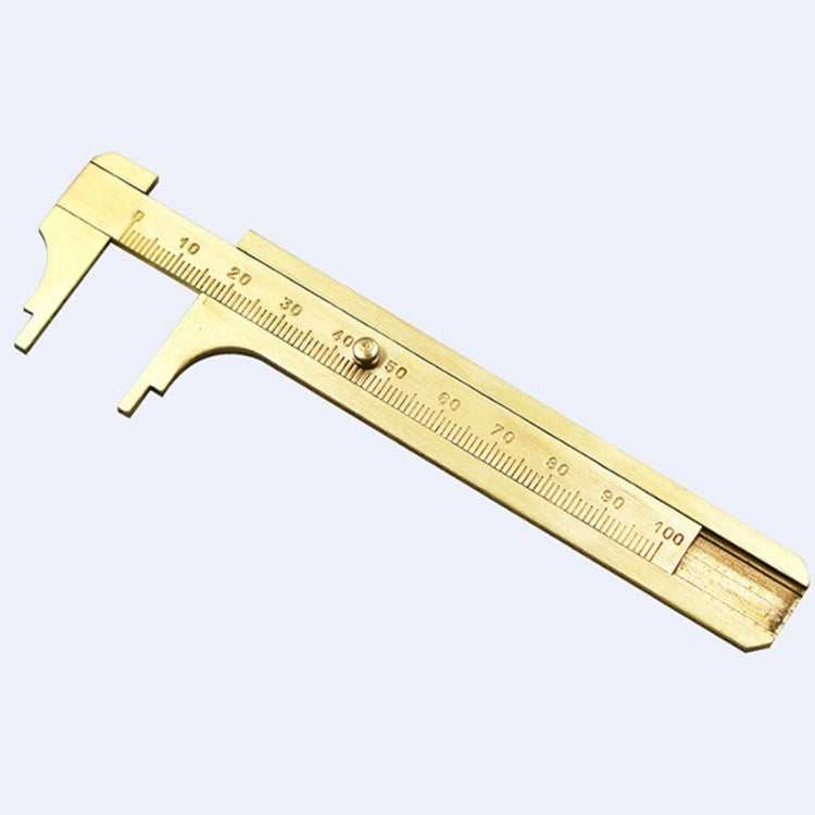 แบบพกพามินิทองเหลืองเลื่อน 100 มม.Vernier Bead เครื่องประดับวัด Caliper, 100mm