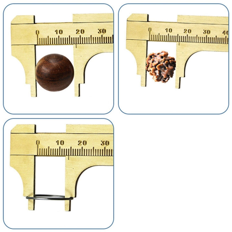 แบบพกพามินิทองเหลืองเลื่อน 100 มม.Vernier Bead เครื่องประดับวัด Caliper, 100mm