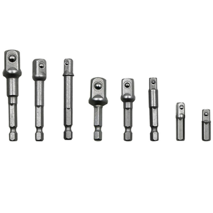 8 ชิ้น/เซ็ต SOCKET Bit EXTENSION Bar HEX Shank ADAPTER เจาะ NUT DRIVER สว่านไฟฟ้า Bit, 1/4(65/50/30/25 มม.), 3/8(65/50 มม.), 1/2(73/50 มม.), 8 PCS/Set Length:65-73mm