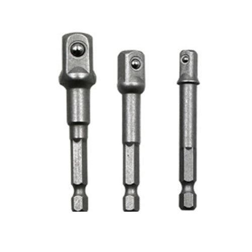 3 ชิ้น/เซ็ต Socket Bit Extension Bar อะแดปเตอร์ Hex Shank เจาะไดร์เวอร์อ่อนนุชสว่านไฟฟ้า Bit (1/4, 3/8, 1/2 นิ้ว), ความยาว: 65-73 มม., 3 PCS/Set Length:65-73mm