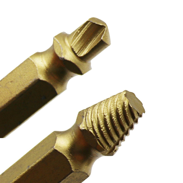 4 in 1 Screw Extractor เจาะ Bits เครื่องมือ Broken Bolt Remover (1 #, 2 #, 3 #, 4 #) พร้อมกล่องพลาสติก, Gold s2, Gold 4341, 4341, s2
