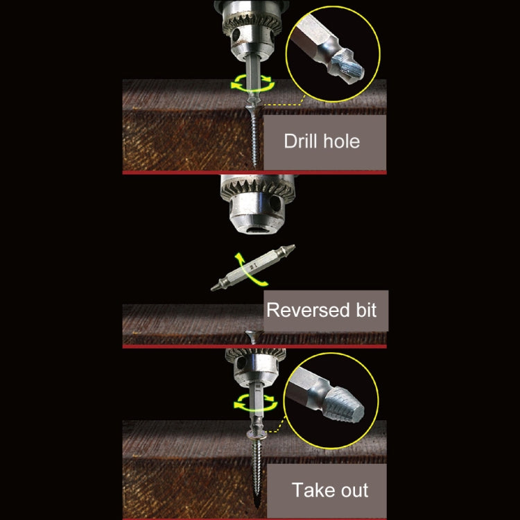 4 in 1 Screw Extractor เจาะ Bits เครื่องมือ Broken Bolt Remover (1 #, 2 #, 3 #, 4 #) พร้อมกล่องพลาสติก, Gold s2, Gold 4341, 4341, s2