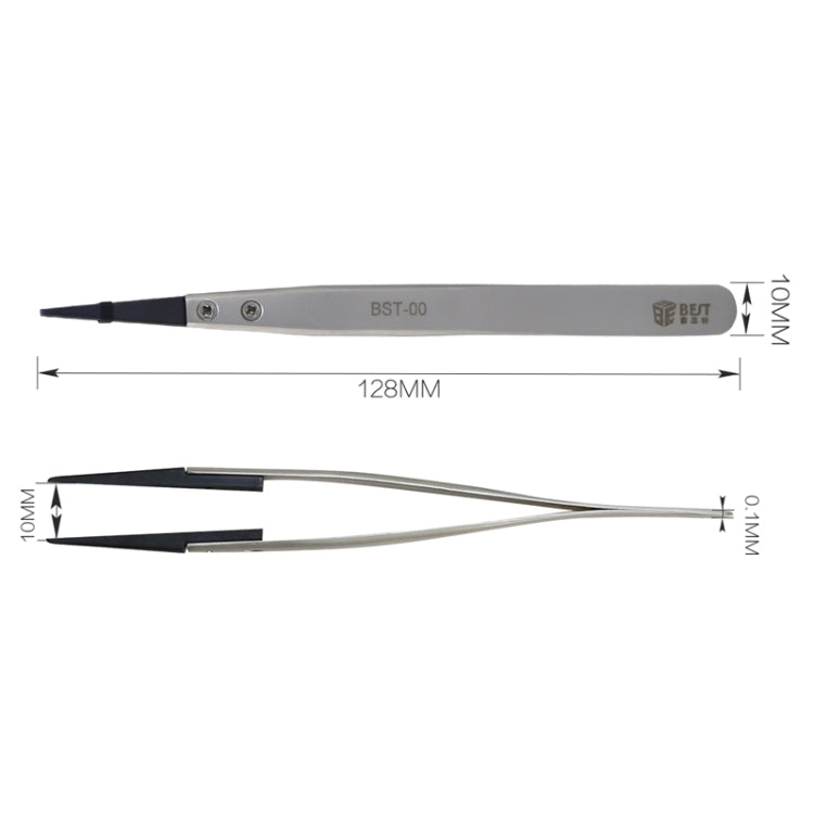 แหนบหัวตรง BST-00 ที่ดีที่สุดสำหรับซ่อมโทรศัพท์มือถือ / คอมพิวเตอร์, BST-00