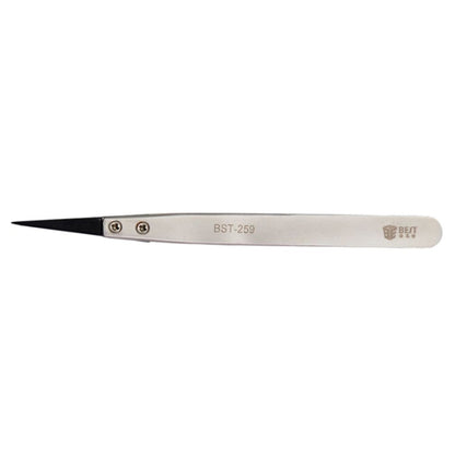 BEST BST-259 สแตนเลสสตีล Snti Static Tweezer, BST-259