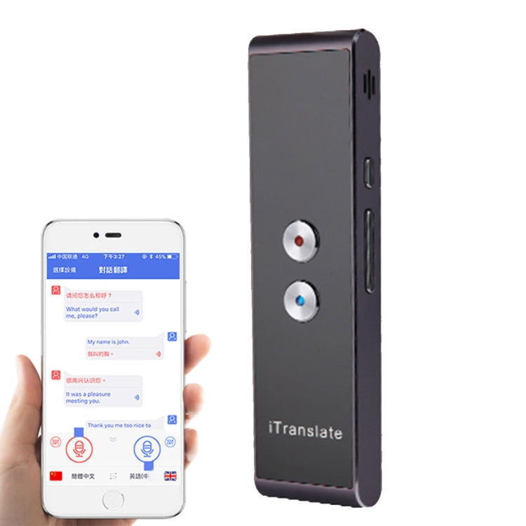 T8 Pocket Smart Voice Translator นักแปลการแปลคำพูดแบบเรียลไทม์พร้อมไมโครโฟนคู่รองรับ 33 ภาษา