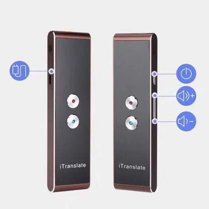 T8 Pocket Smart Voice Translator นักแปลการแปลคำพูดแบบเรียลไทม์พร้อมไมโครโฟนคู่รองรับ 33 ภาษา