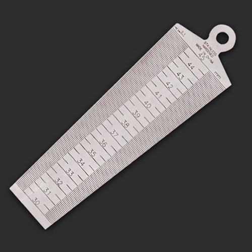 Wedge Feeler Gap 30-45 มม. ไม้บรรทัดสแตนเลสตรวจสอบ Taper Gauge เมตริกเครื่องมือวัด, Gap 30-45mm Metric