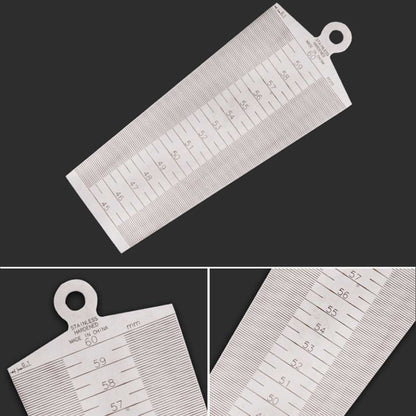 Wedge Feeler Gap 45-60 มม. ไม้บรรทัดสแตนเลสตรวจสอบ Taper Gauge เมตริกเครื่องมือวัด, 45-60mm Metric