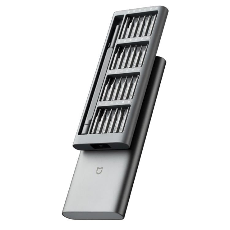 Original Xiaomi Mijia Wiha ทุกวันไขควงชุด 24 in 1 Precision Magnetic Bits กล่องอลูมิเนียม Mijia Wiha สกรูชุดไดร์เวอร์, Mijia 24 in 1