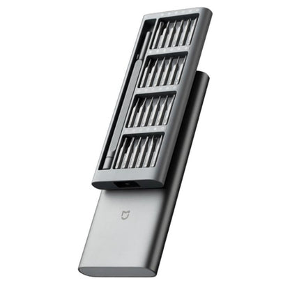 Original Xiaomi Mijia Wiha ทุกวันไขควงชุด 24 in 1 Precision Magnetic Bits กล่องอลูมิเนียม Mijia Wiha สกรูชุดไดร์เวอร์, Mijia 24 in 1