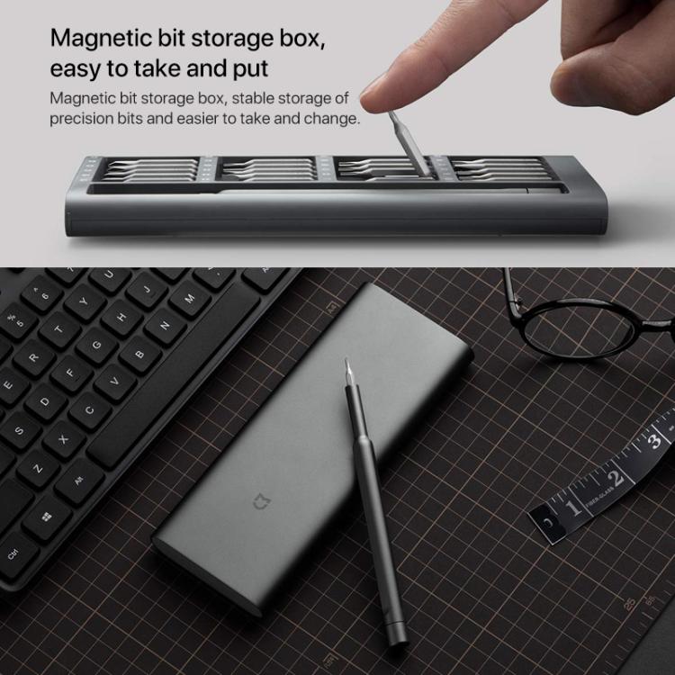 Original Xiaomi Mijia Wiha ทุกวันไขควงชุด 24 in 1 Precision Magnetic Bits กล่องอลูมิเนียม Mijia Wiha สกรูชุดไดร์เวอร์, Mijia 24 in 1