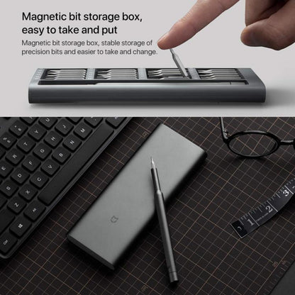 Original Xiaomi Mijia Wiha ทุกวันไขควงชุด 24 in 1 Precision Magnetic Bits กล่องอลูมิเนียม Mijia Wiha สกรูชุดไดร์เวอร์, Mijia 24 in 1