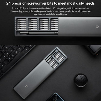 Original Xiaomi Mijia Wiha ทุกวันไขควงชุด 24 in 1 Precision Magnetic Bits กล่องอลูมิเนียม Mijia Wiha สกรูชุดไดร์เวอร์, Mijia 24 in 1
