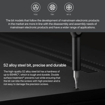 Original Xiaomi Mijia Wiha ทุกวันไขควงชุด 24 in 1 Precision Magnetic Bits กล่องอลูมิเนียม Mijia Wiha สกรูชุดไดร์เวอร์, Mijia 24 in 1