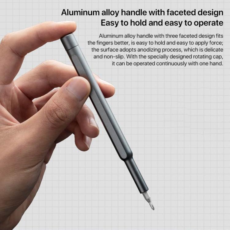 Original Xiaomi Mijia Wiha ทุกวันไขควงชุด 24 in 1 Precision Magnetic Bits กล่องอลูมิเนียม Mijia Wiha สกรูชุดไดร์เวอร์, Mijia 24 in 1